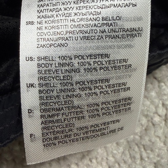 Reebok Mens Black White Twin Vecrtor Colorblock Full Zip Track Jacket Size S - Picture 7 of 11